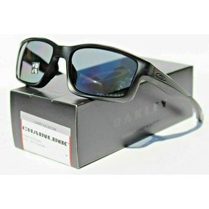OAKLEY Chainlink POLARIZED Sunglasses Matte Black/Grey Covert NEW OO9247-15